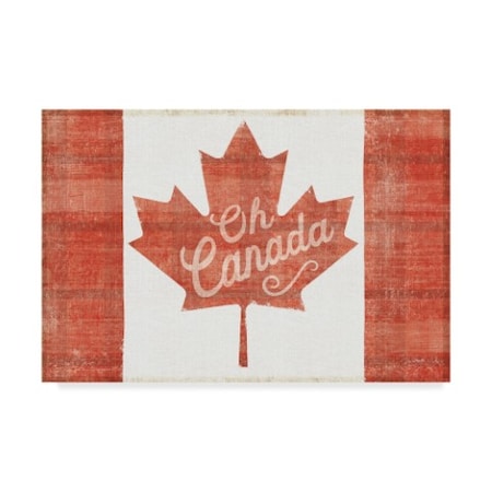 Sue Schlabach 'Oh Canada Flag' Canvas Art,12x19